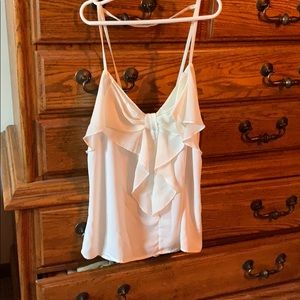 White bowed tank top